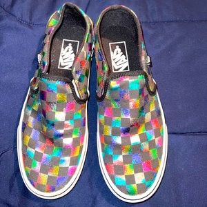 METALLIC RAINBOW VANS-